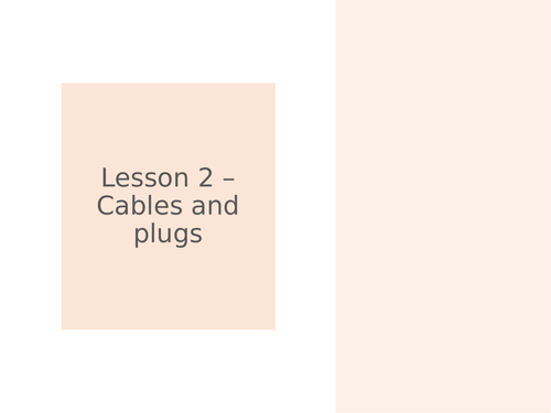 AQA GCSE Physics (9-1) - P5.2 Cables and plugs FULL LESSON