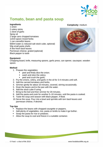 Hot and Happening - Tomato, Bean and Pasta Soup