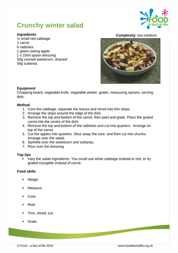 Cool Creations - Crunchy Winter Salad Recipe