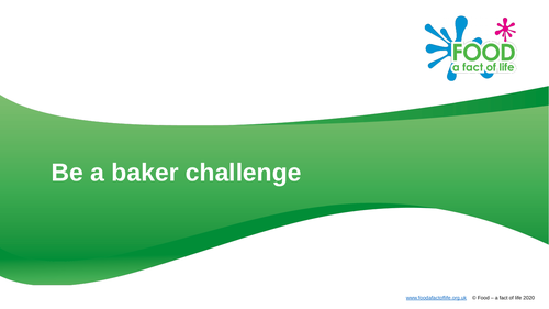 Be a baker challenge