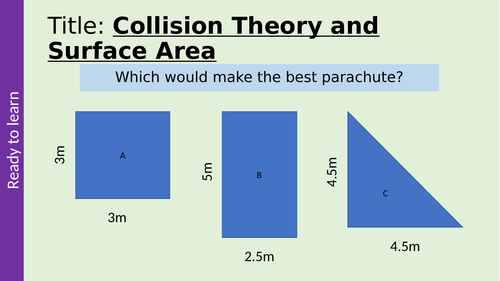 Collision Theory and Surface Area GCSE Chemistry AQA Rate of Reactions