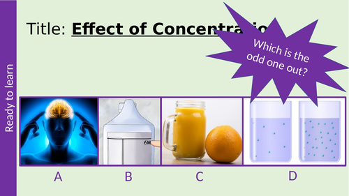 Effect of Concentration on Rate of Reaction GCSE AQA Chemistry