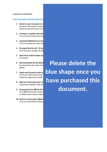 Listening activity on terrorism