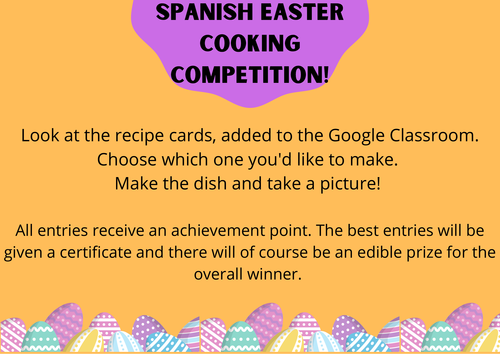 Spanish cooking cards