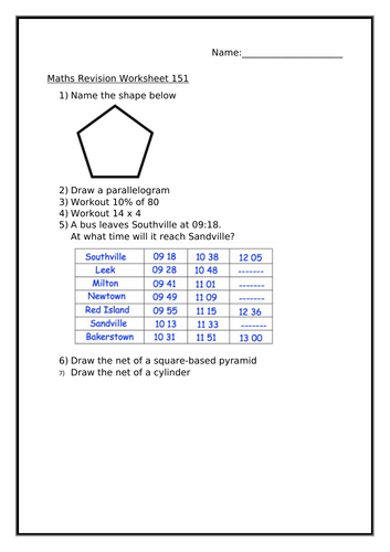 high school math resources math worksheets for 9th to 12th grade tes