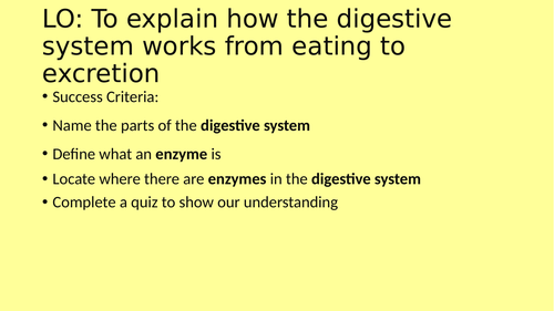 Digestive system - Nutrition and Digestion