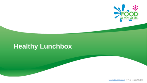 Healthy lunchbox presentation