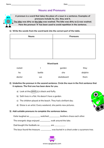 Nouns and pronouns