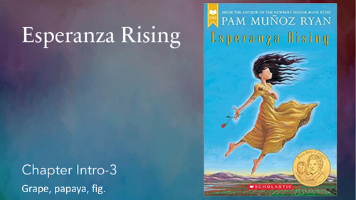 Esperanza Rising PPT/PDF for Intro-Chapter 3