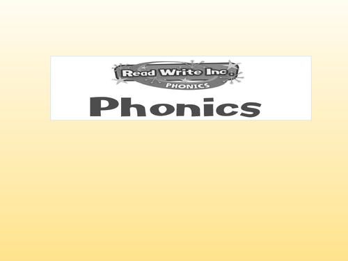 PPT Presentation Phonics