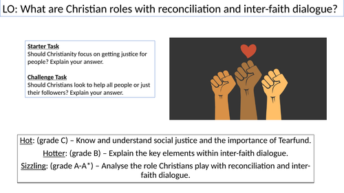WJEC GCSE RE - Christian Reconciliation and Inter-Faith Dialogue - Unit One Christian Practices