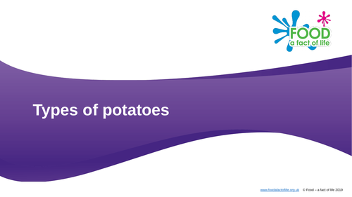 Types of potatoes presentation