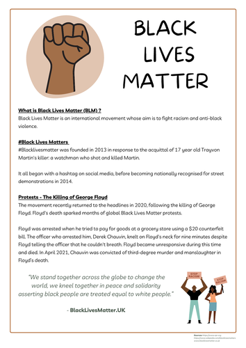 Black Lives Matter English Reading Comprehension Skimming & Scanning Activity Functional Skills E3