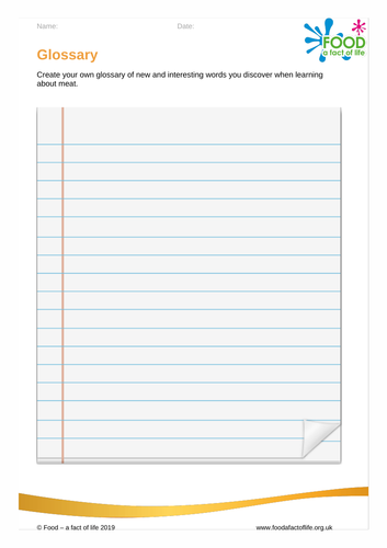 Glossary of red meat