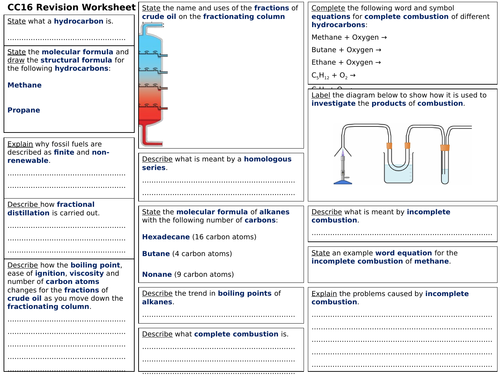 Edexcel CC16 Revision Worksheet