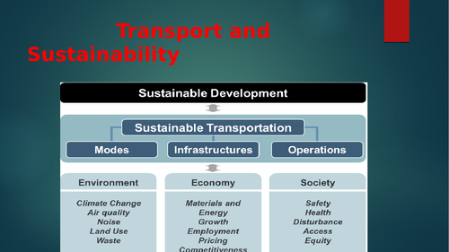 Transport and Sustainable Development