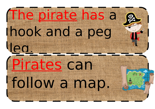 pirates simple sentences great for EYFS
