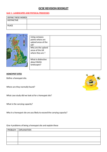 GCSE Revision WJEC (Y10)  Booklet