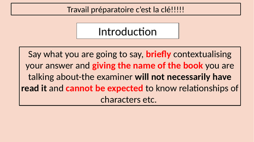 L'étranger - Essay Prep