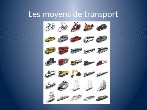 Les moyens de transport