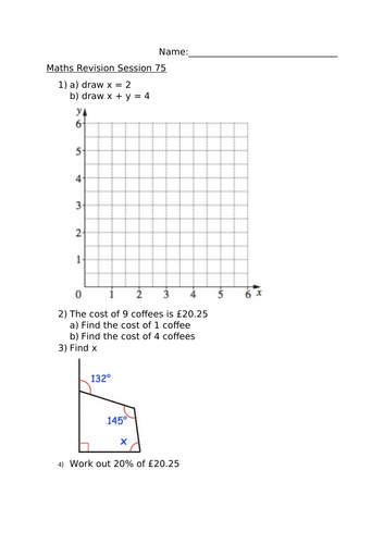 MATHS REVISION SESSION 75