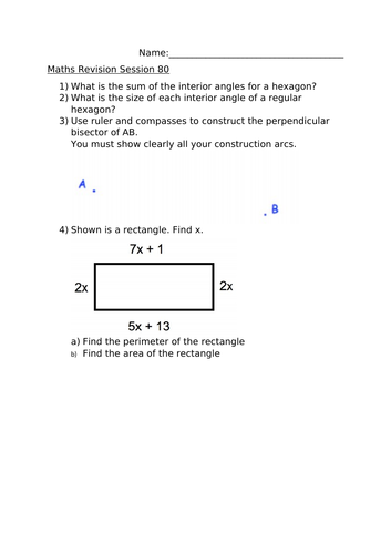 MATHS REVISION SESSION 80