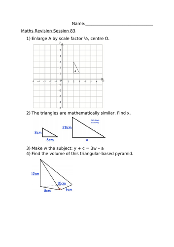 MATHS REVISION SESSION 83