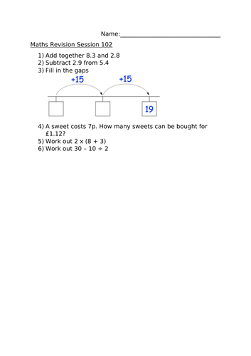 MATHS REVISION SESSION 102