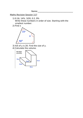 MATHS REVISION SESSION 117