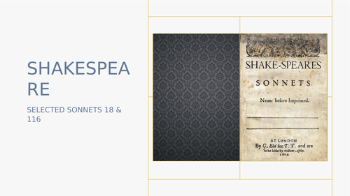 Shakespeare's Sonnets Part Two