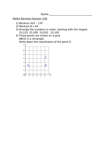 MATHS REVISION SESSION 128