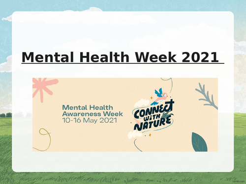 Mental Health Week 2021