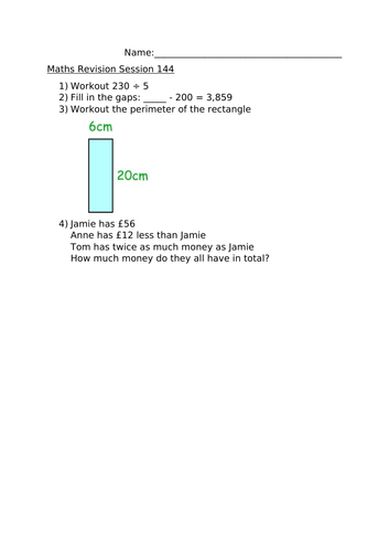 MATHS REVISION SESSION 144