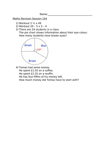 MATHS REVISION SESSION 154