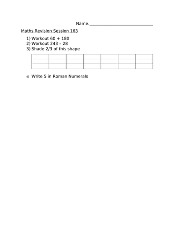 MATHS REVISION SESSION 163