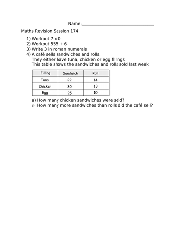 MATHS REVISION SESSION 174