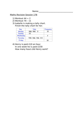 MATHS REVISION SESSION 178