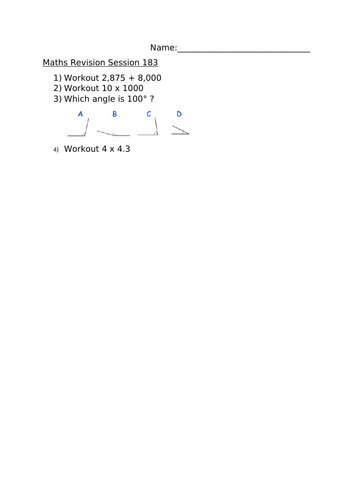 MATHS REVISION SESSION 183