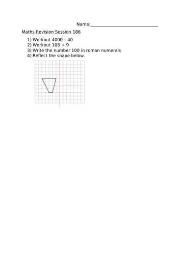 MATHS REVISION SESSION 186