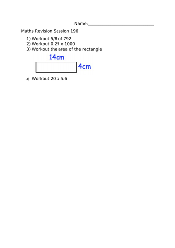 MATHS REVISION SESSION 196