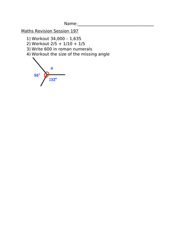 MATHS REVISION SESSION 197