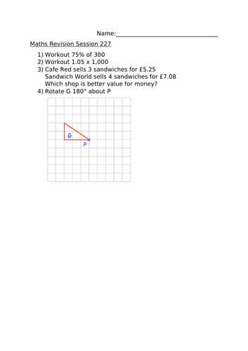 MATHS REVISION SESSION 227