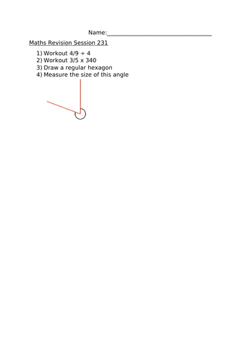 MATHS REVISION SESSION 231