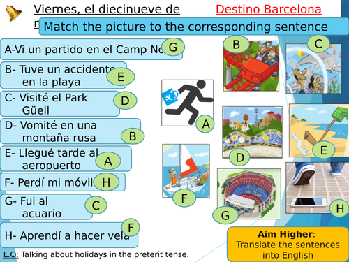 Y10 Destino Barcelona (Viva AQA GCSE Higher)