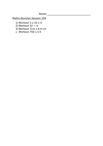 MATHS REVISION SESSION 254