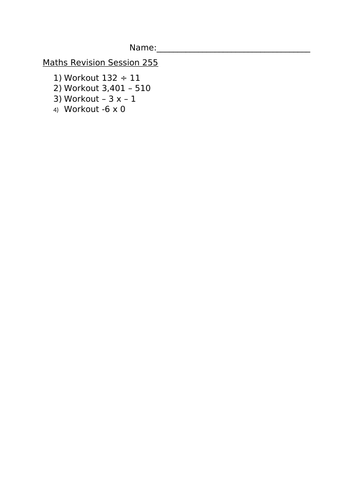 MATHS REVISION SESSION 255