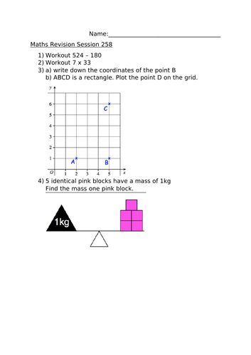 MATHS REVISON SESSION 258