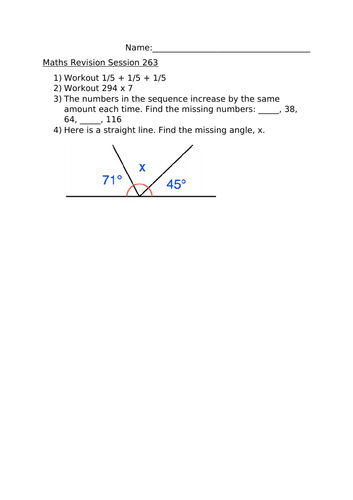 MATHS REVISION SESSION 263