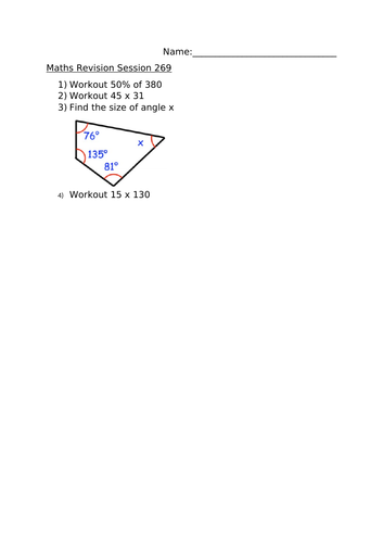 MATHS REVISION SESSION 269