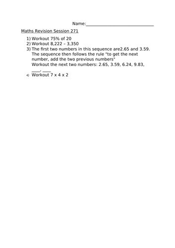 MATHS REVISION SESSION 271